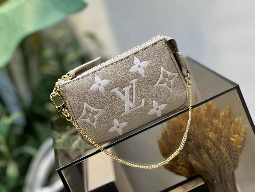 Louis Vuitton Mini Pochette Accessoires M80501 Gray Leather - Default Title - View 2