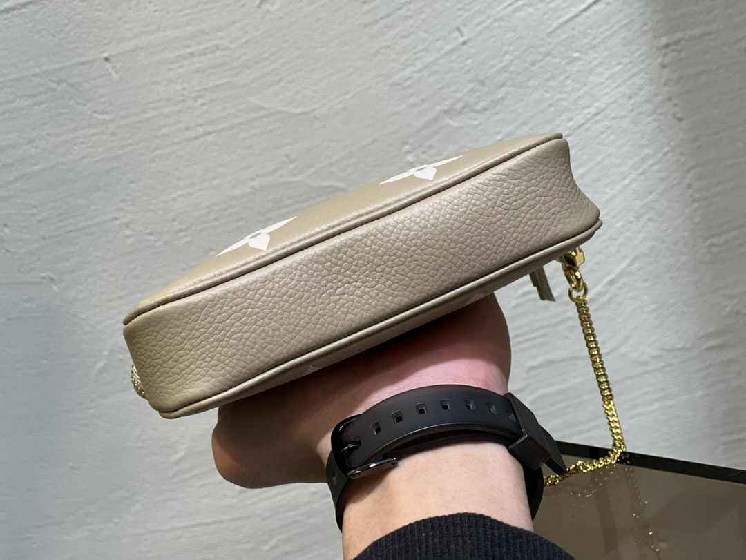 Louis Vuitton Mini Pochette Accessoires M80501 Gray Leather - Default Title - View 4