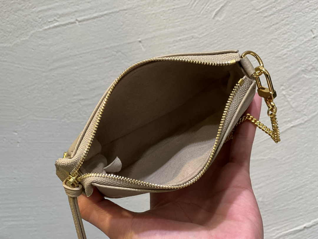 Louis Vuitton Mini Pochette Accessoires M80501 Gray Leather - Default Title - View 9