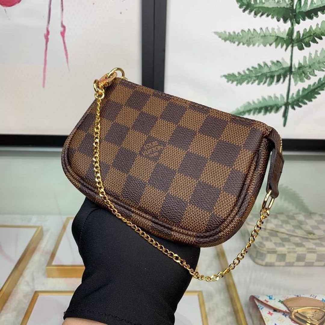 Louis Vuitton Mini Pochette Accessoires N58009 Damier Ebene canvas - Default Title - View 2