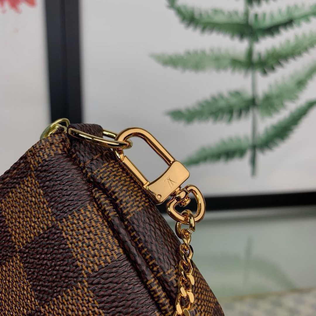 Louis Vuitton Mini Pochette Accessoires N58009 Damier Ebene canvas - Default Title - View 6