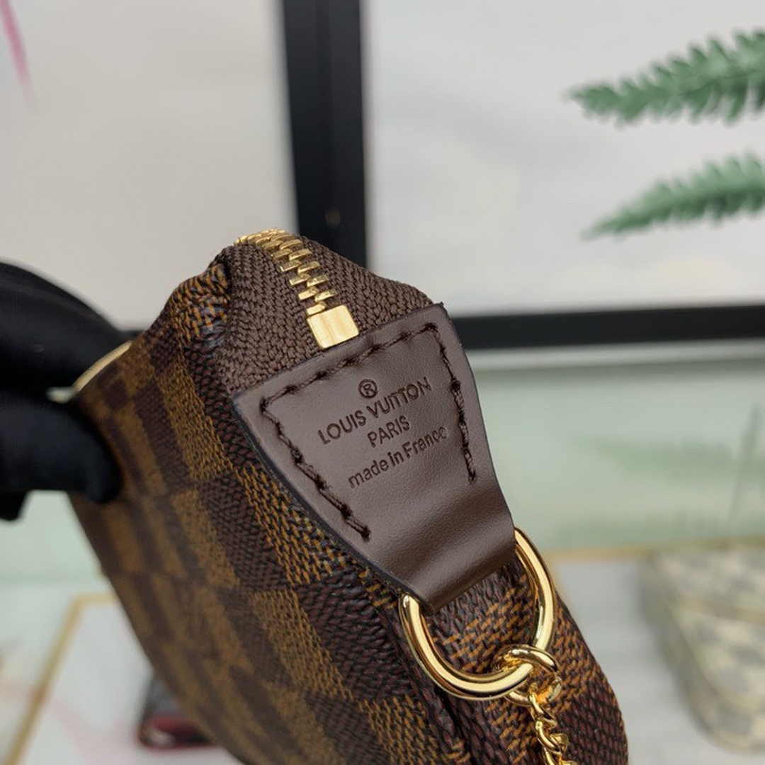 Louis Vuitton Mini Pochette Accessoires N58009 Damier Ebene canvas - Default Title - View 9