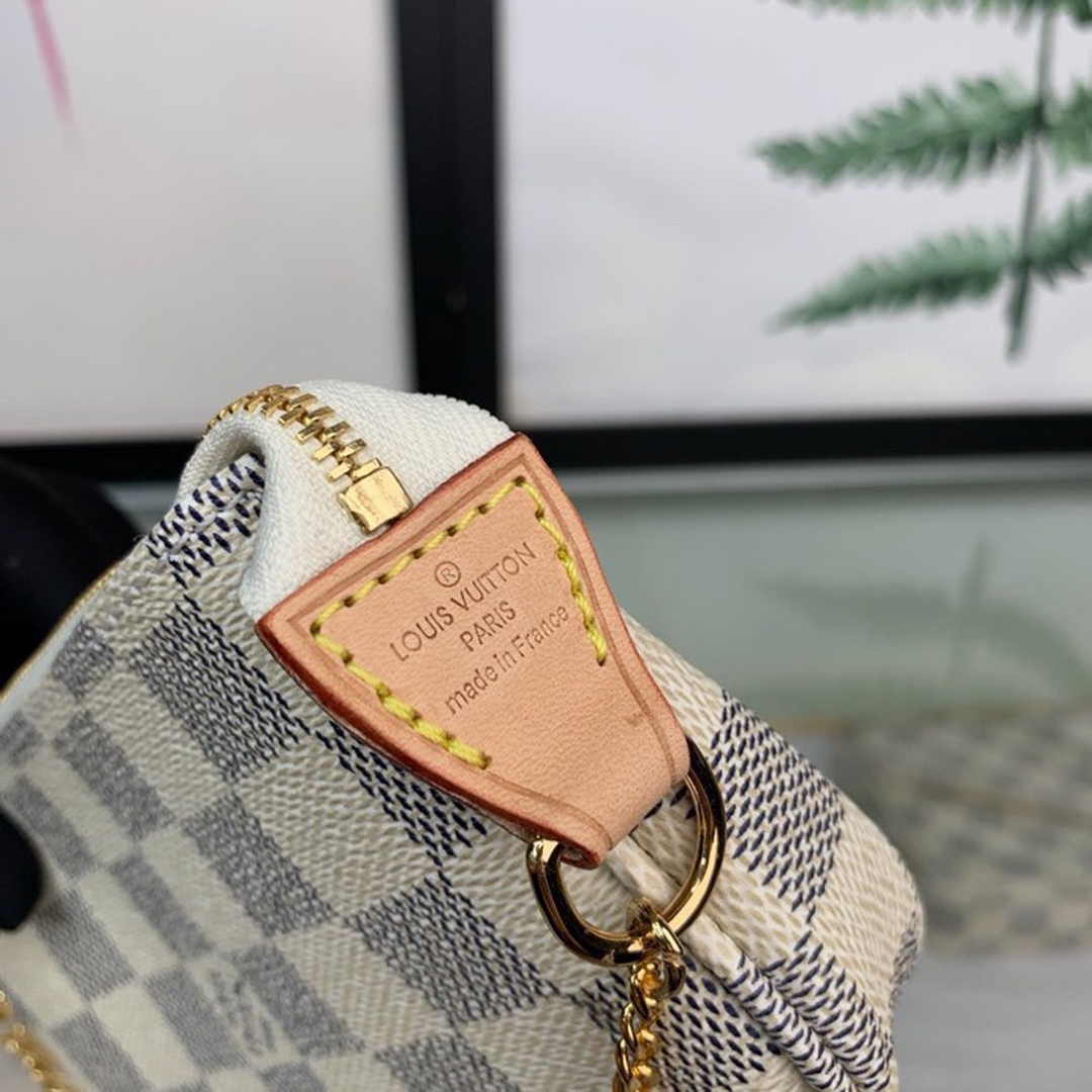 Louis Vuitton Mini Pochette Accessoires N58010 Damier Azur canvas - Default Title - View 9