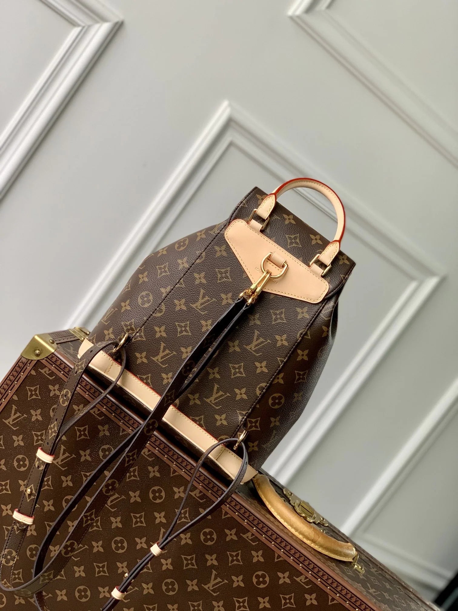 Louis Vuitton Montsouris PM Backpack M11198 LV Monogram