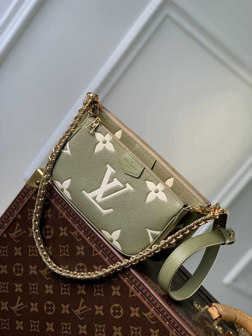 Louis Vuitton Multi Pochette M22670 Monogram Empreinte Leather - Default Title - View 1
