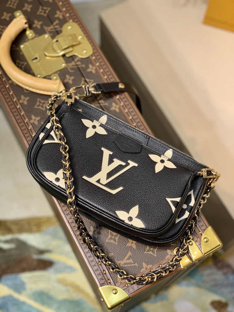 Louis Vuitton Multi Pochette M45777 Monogram Empreinte Leather - Default Title - View 3