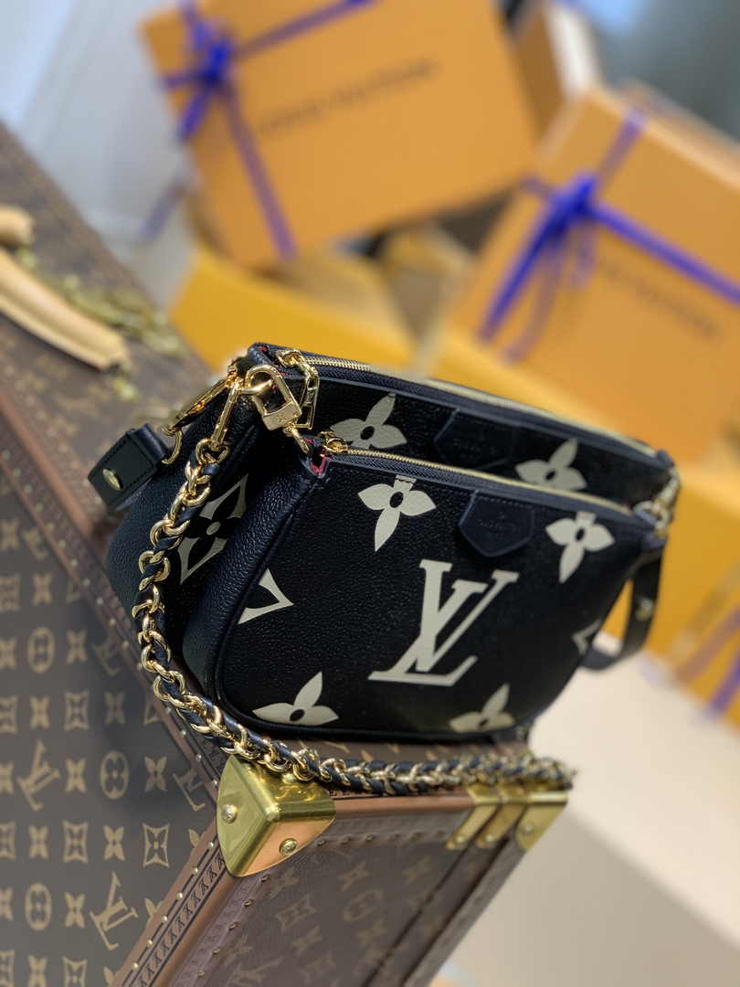 Louis Vuitton Multi Pochette M45777 Monogram Empreinte Leather - Default Title - View 4