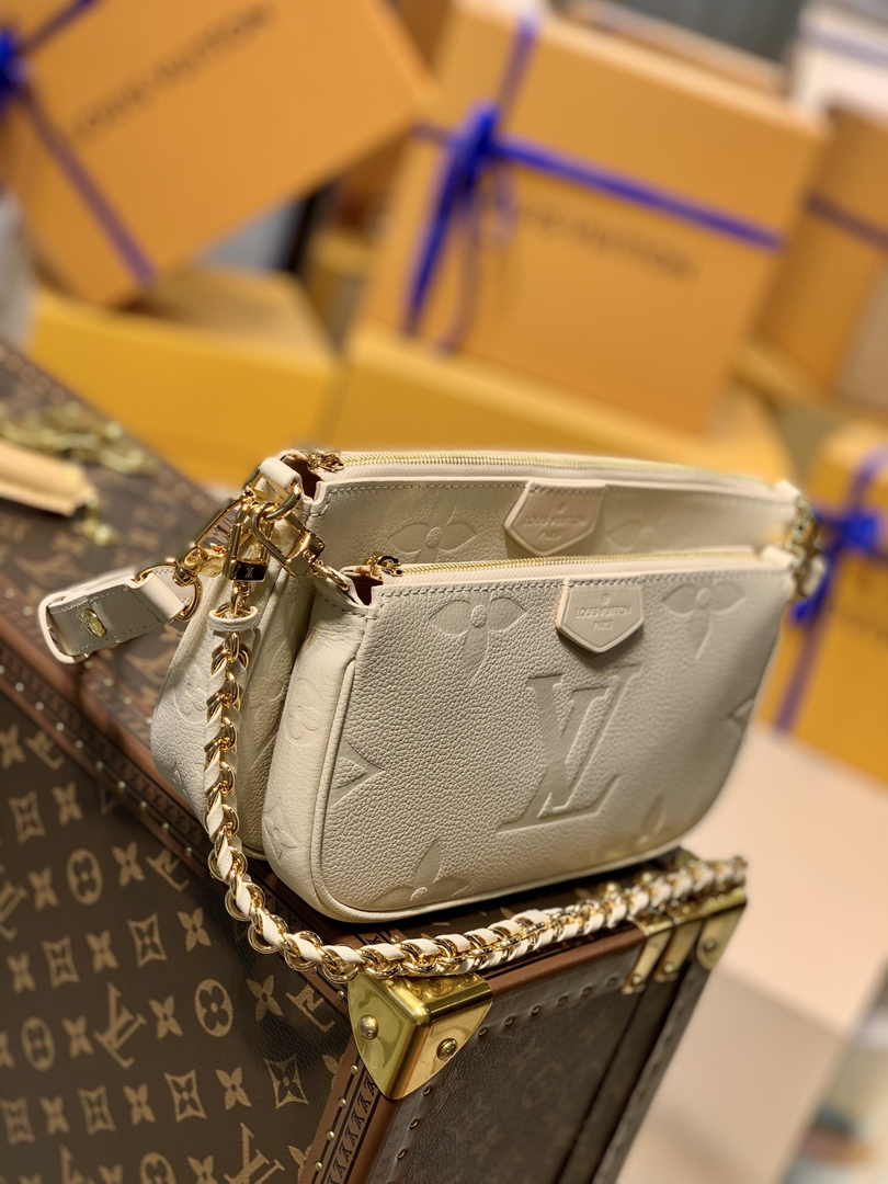 Louis Vuitton Multi Pochette M46568 Monogram Empreinte Leather - Default Title - View 3