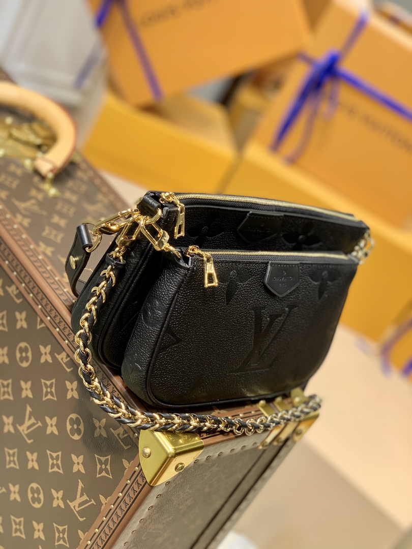 Louis Vuitton Multi Pochette M80399 Monogram Empreinte Leather - Default Title - View 3