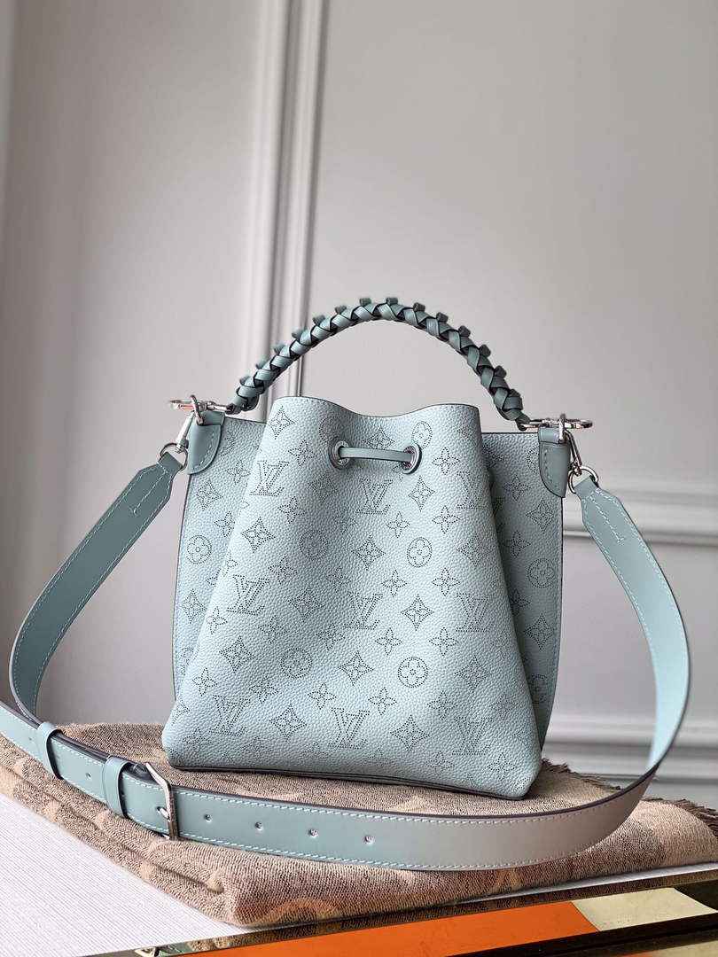 Louis Vuitton Muria Bucket Bag M55906 - Blue Leather Handbag