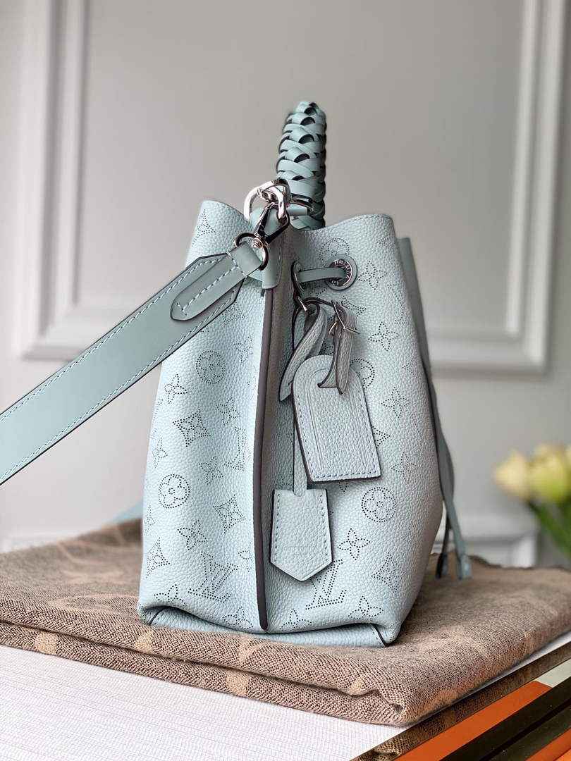 Louis Vuitton Muria Bucket Bag M55906 - Blue Leather Handbag