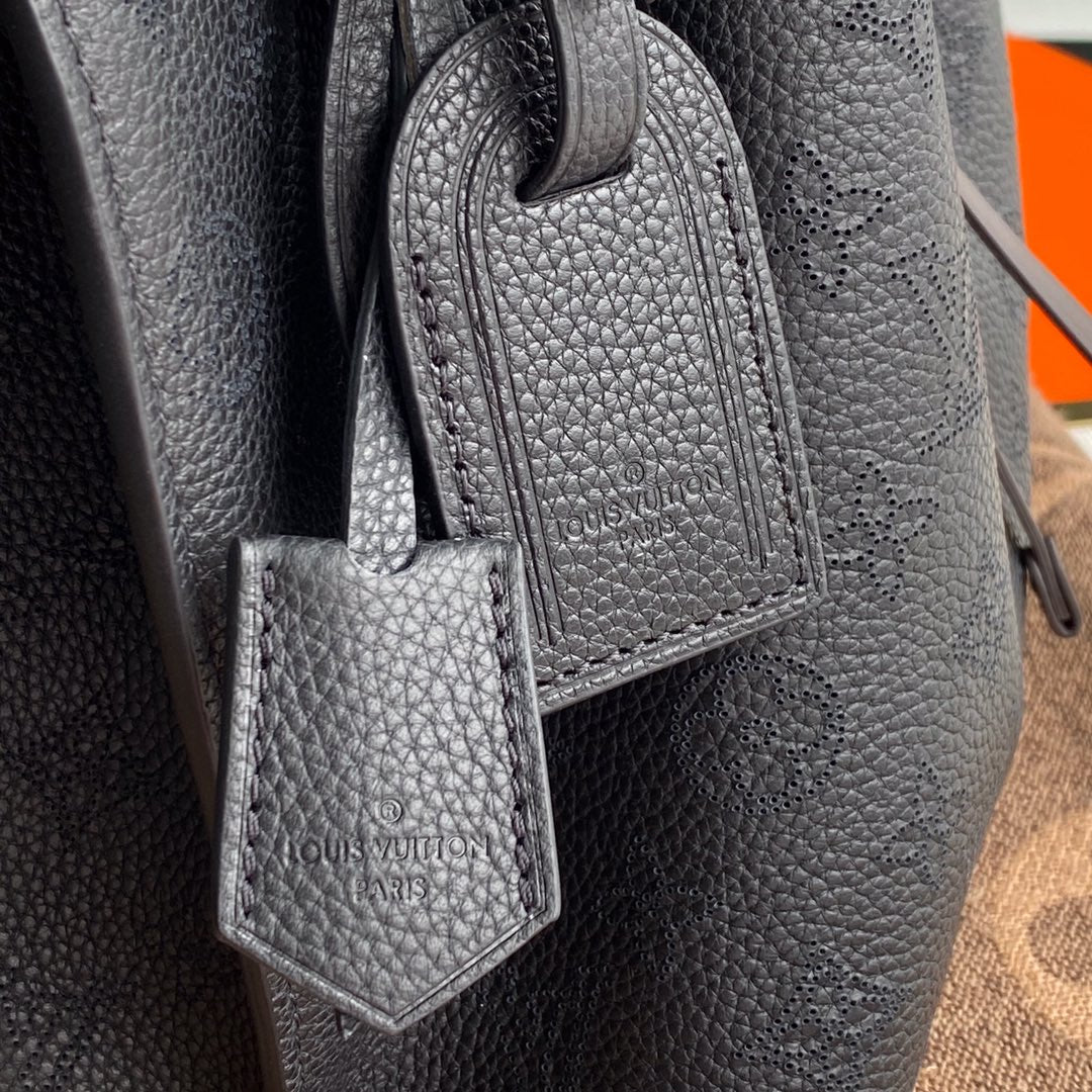 Louis Vuitton Muria Bucket Bag M55800 - Black Leather Handbag