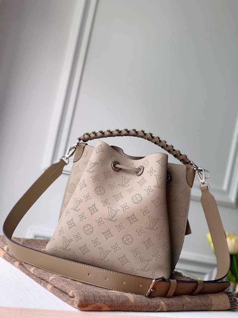 Louis Vuitton Muria Bucket Bag M55799 - Gray Leather Handbag