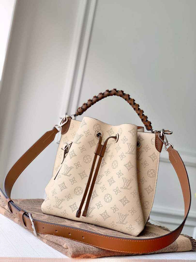 Louis Vuitton Muria Bucket Bag M55801 - Beige Leather Handbag