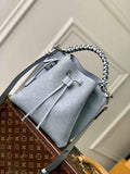 Louis Vuitton Muria Bucket Bag M21006 - Blue Leather Handbag