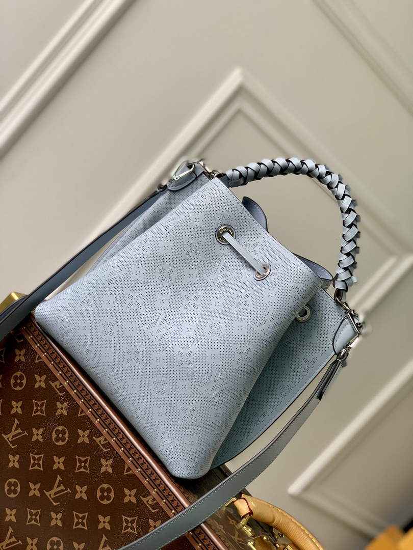 Louis Vuitton Muria Bucket Bag M21006 - Blue Leather Handbag