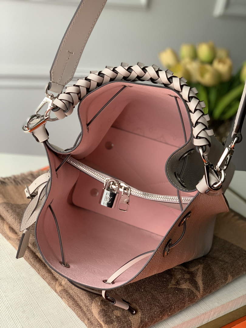 Louis Vuitton Muria Bucket Bag M55800 - Apricot Leather Handbag