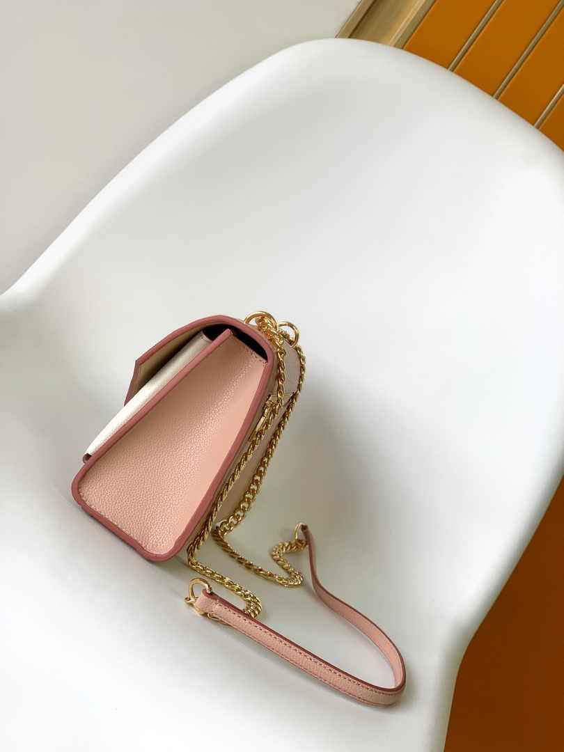 Louis Vuitton Mylockme Chain Bag M51418 Pink Beige Leather - Default Title - View 2