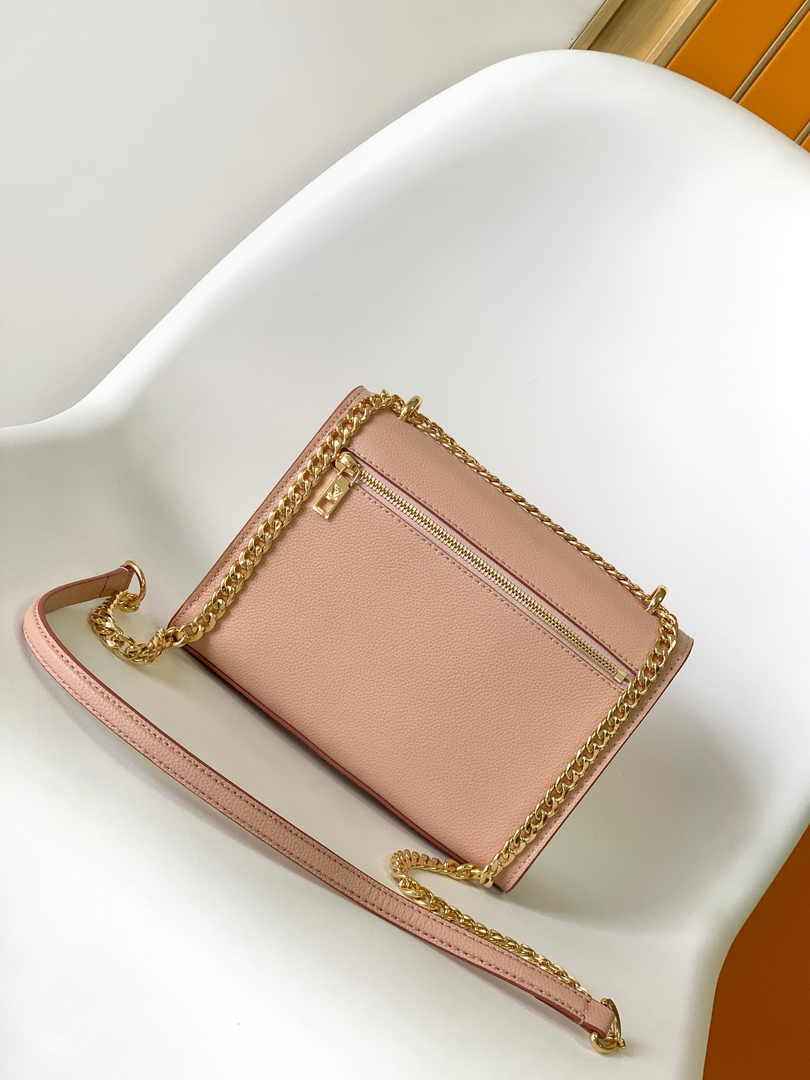 Louis Vuitton Mylockme Chain Bag M51418 Pink Beige Leather - Default Title - View 3