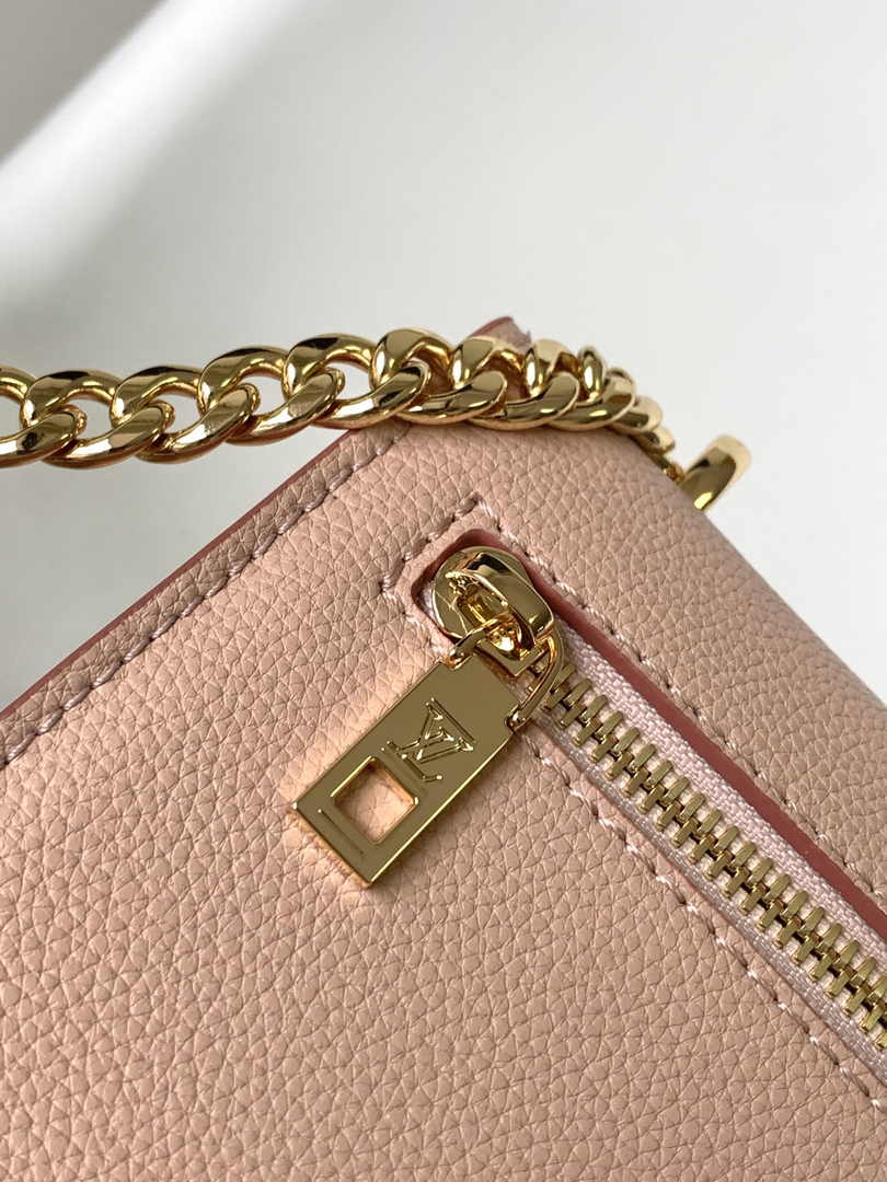 Louis Vuitton Mylockme Chain Bag M51418 Pink Beige Leather - Default Title - View 6