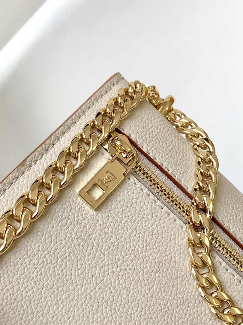 Louis Vuitton Mylockme Chain Bag M56137 Beige Leather - Default Title - View 6