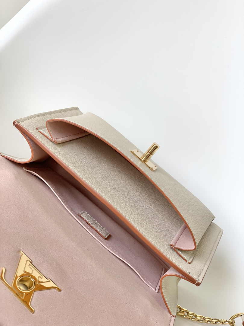 Louis Vuitton Mylockme Chain Bag M56137 Beige Leather - Default Title - View 8
