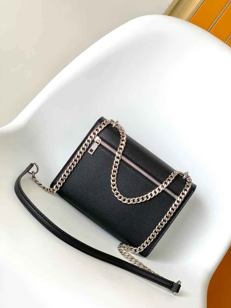 Louis Vuitton Mylockme Chain Bag M51418 Black Leather - Default Title - View 2