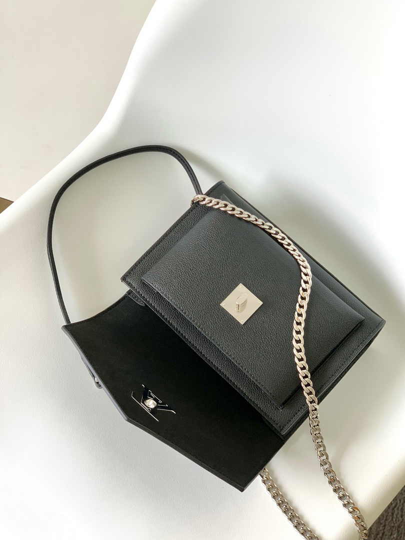 Louis Vuitton Mylockme Chain Bag M51418 Black Leather - Default Title - View 7