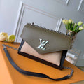 Louis Vuitton Mylockme Chain Bag M51418 Black Green Leather - Default Title - View 1