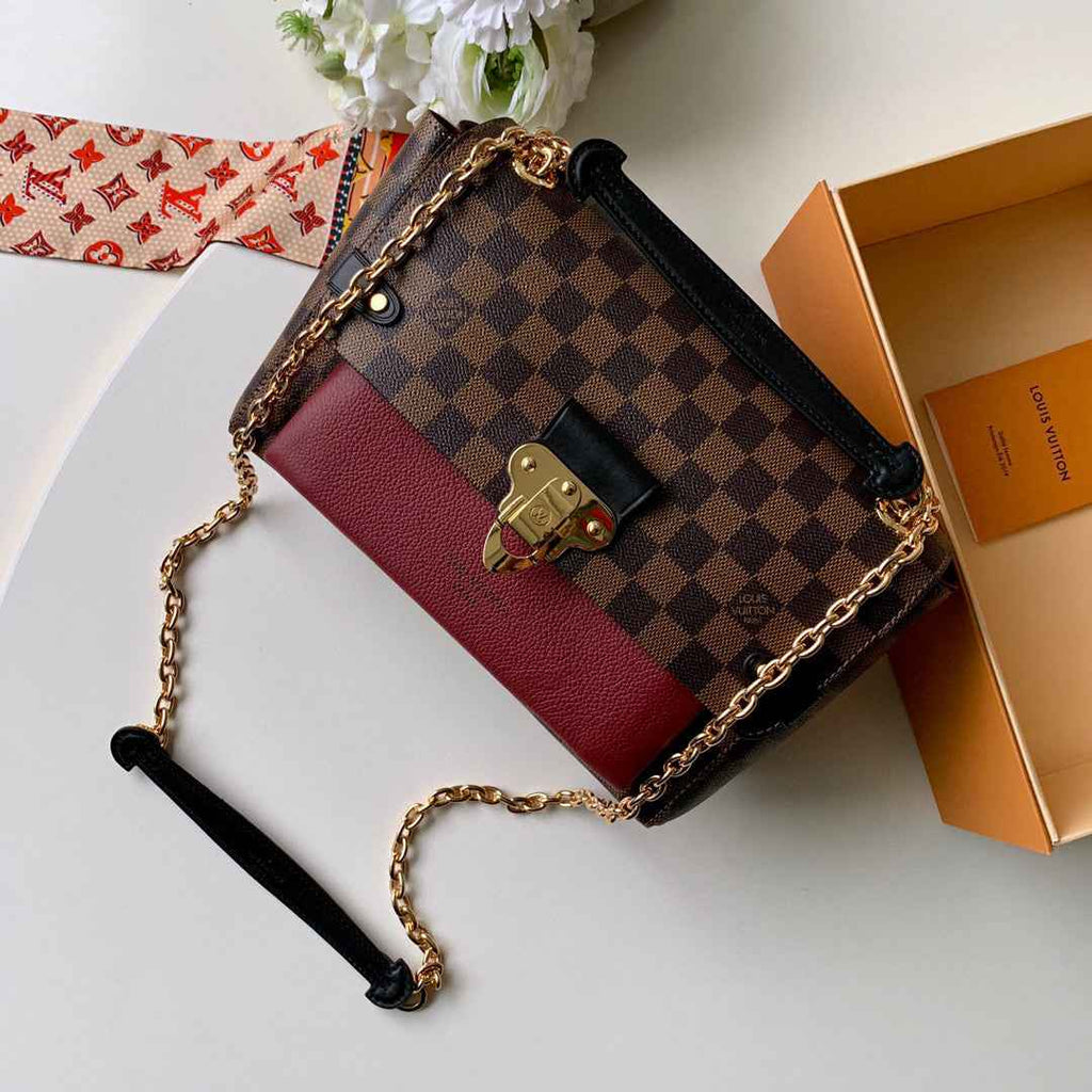 Louis Vuitton N40109 Vavin PM Damier Ebene Red
