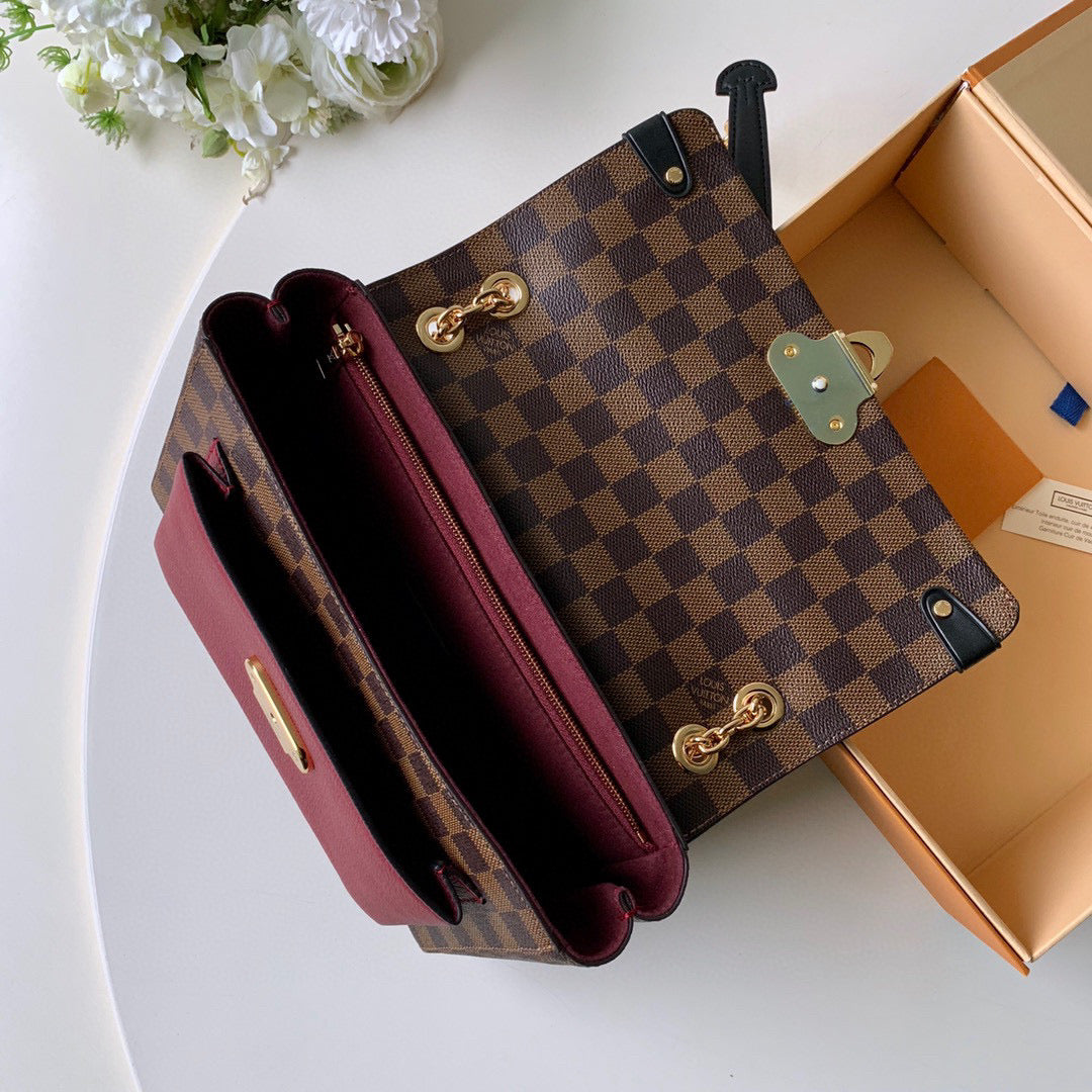 Louis Vuitton N40109 Vavin PM Damier Ebene Red - Default Title - View 8