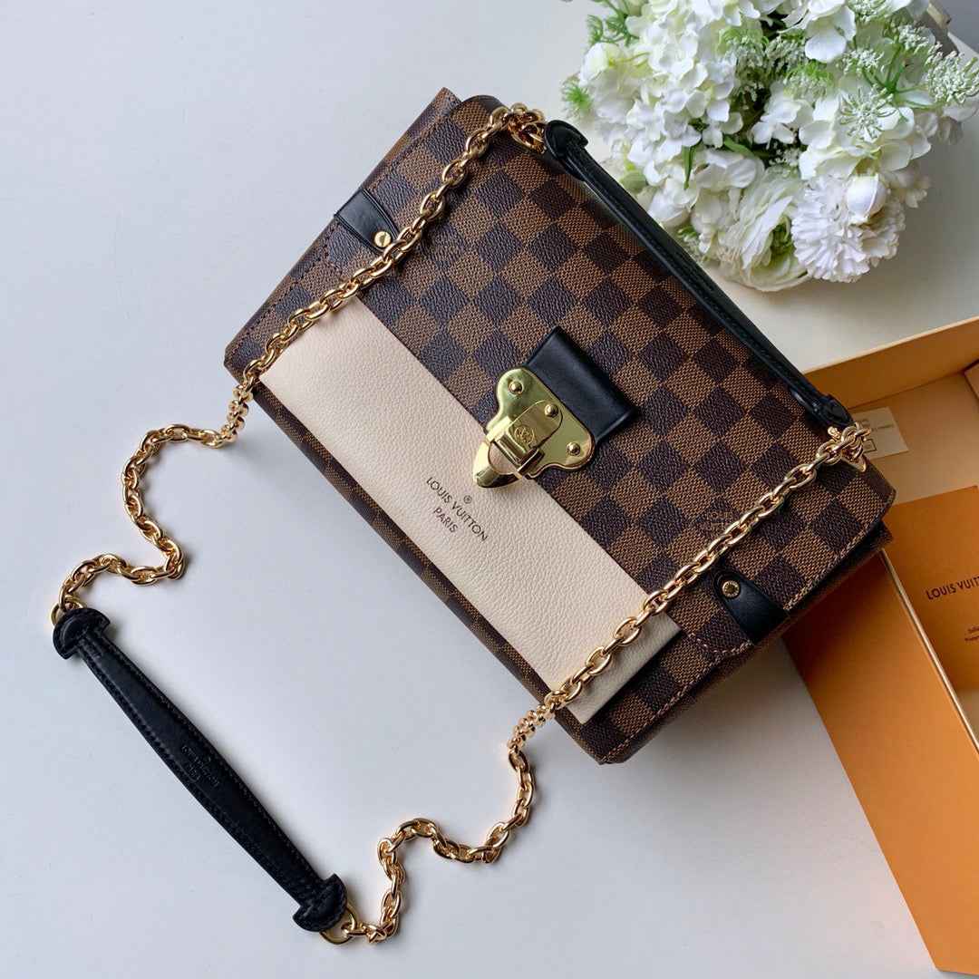 Louis Vuitton N40113 Vavin PM Damier Ebene Beige