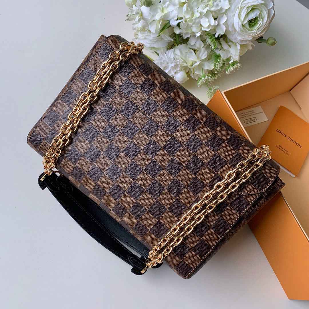 Louis Vuitton N40113 Vavin PM Damier Ebene Beige