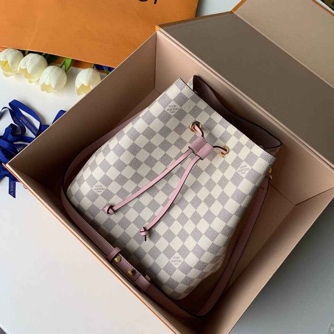 Louis Vuitton N40152 NéoNoé MM Bucket Bag Damier Azur Canvas