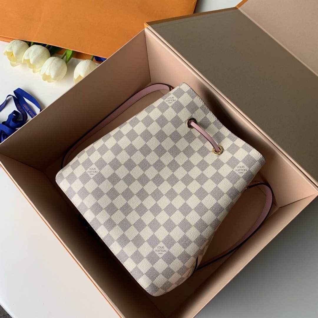 Louis Vuitton N40152 NéoNoé MM Bucket Bag Damier Azur Canvas