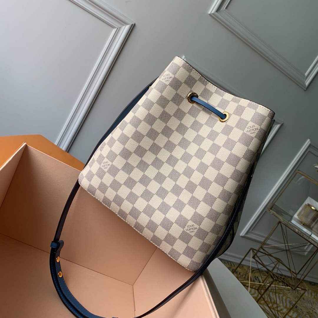 Louis Vuitton N40153 NéoNoé MM Bucket Bag Damier Azur Canvas
