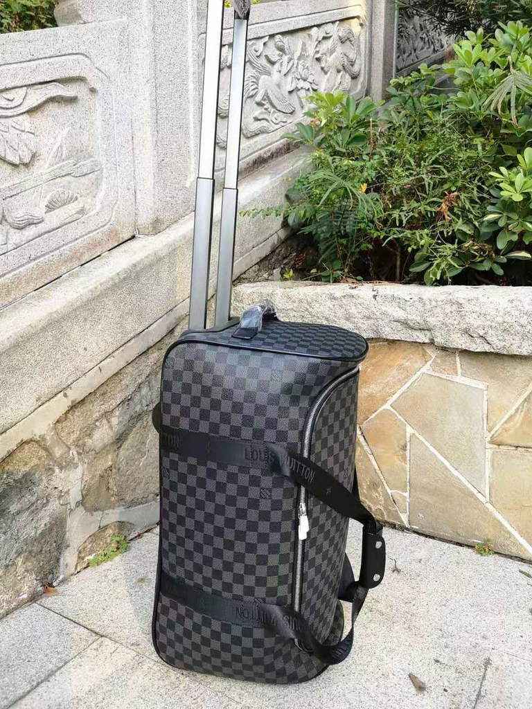Louis Vuitton N40173 Horizon Soft Duffle 55 Damier Graphite Canvas