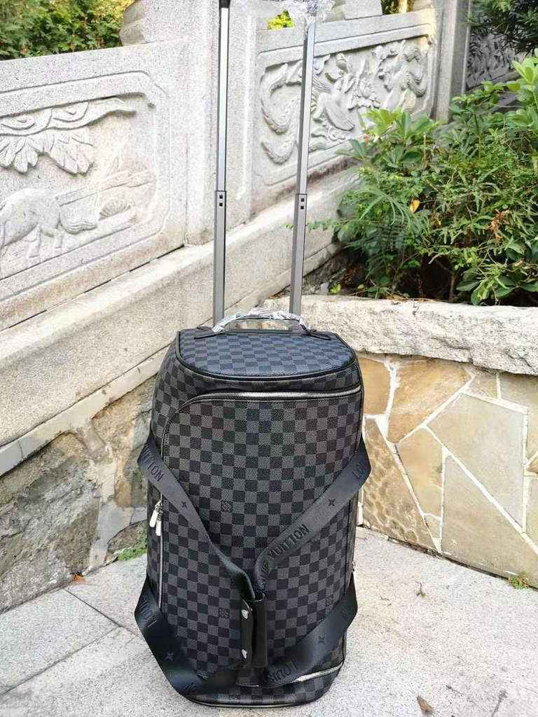 Louis Vuitton N40173 Horizon Soft Duffle 55 Damier Graphite Canvas