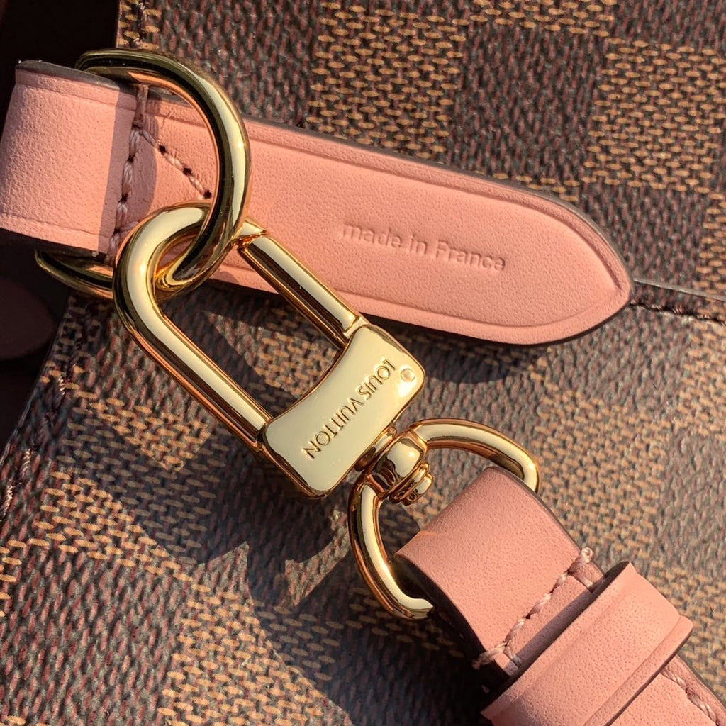 Louis Vuitton N40198 NéoNoé MM Bucket Bag Damier Ebène canvas - 26 x 26 x 17.5 cm / Damier Ebène canvas Pink - View 5