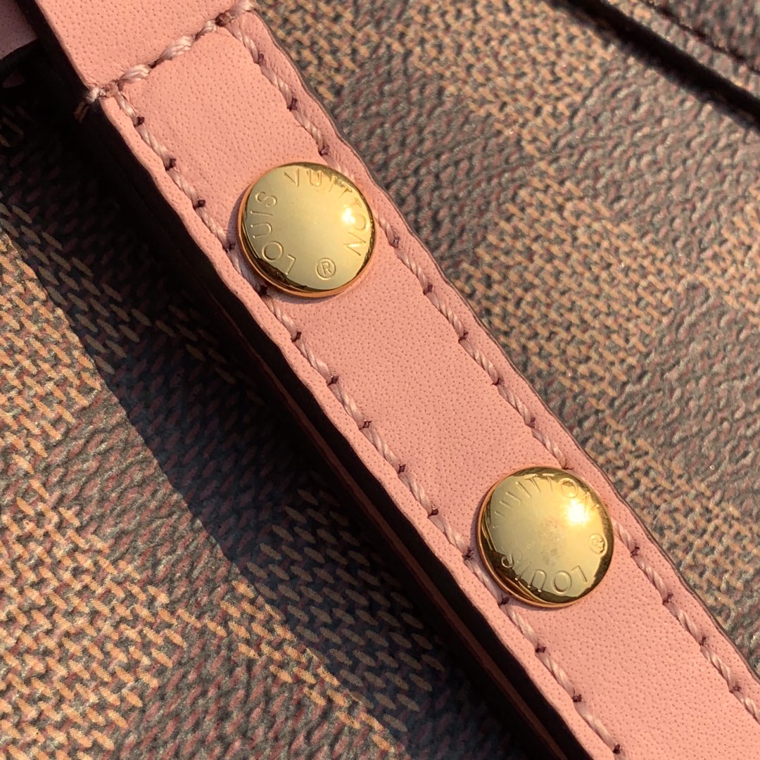 Louis Vuitton N40198 NéoNoé MM Bucket Bag Damier Ebène canvas - 26 x 26 x 17.5 cm / Damier Ebène canvas Pink - View 6
