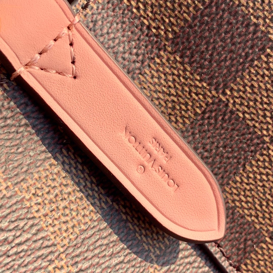 Louis Vuitton N40198 NéoNoé MM Bucket Bag Damier Ebène canvas - 26 x 26 x 17.5 cm / Damier Ebène canvas Pink - View 7