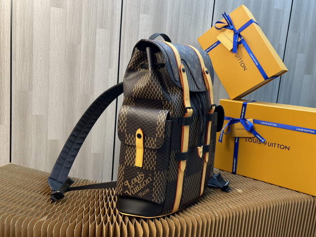 Louis Vuitton N40358 Christopher Backpack PM Giant Damier Ebene