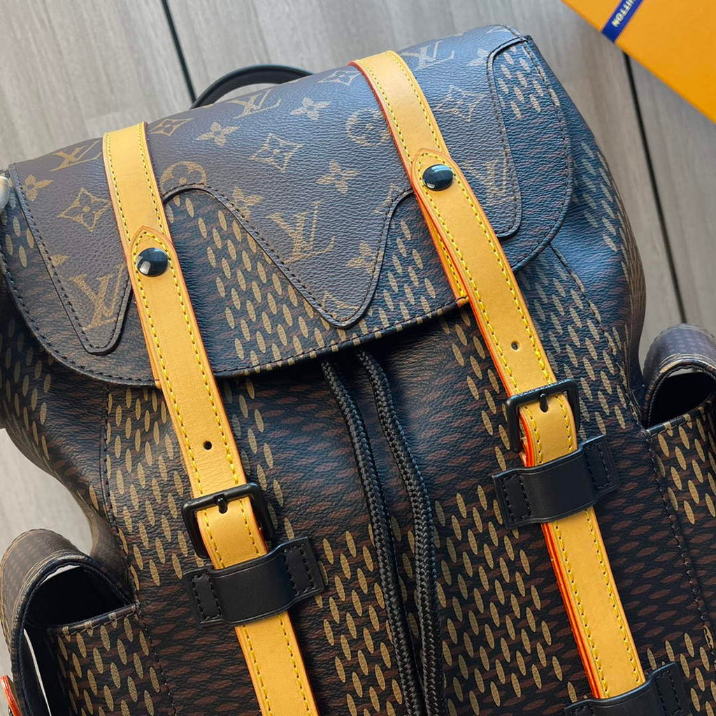 Louis Vuitton N40358 Christopher Backpack PM Giant Damier Ebene