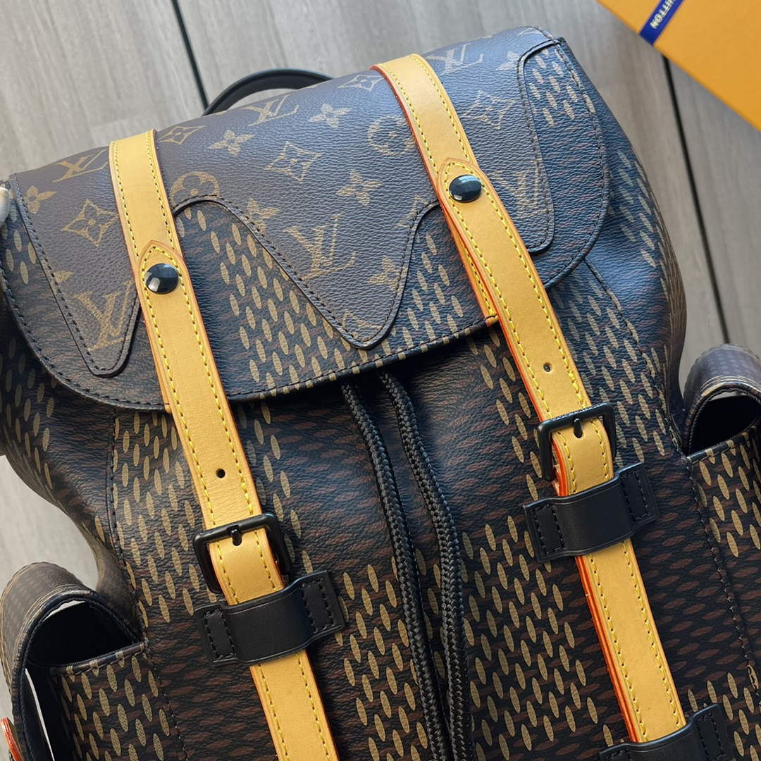 Louis Vuitton N40358 Christopher Backpack PM Giant Damier Ebene