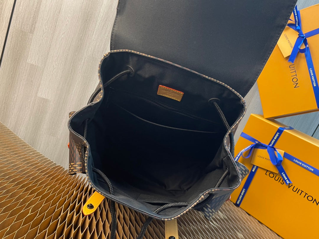 Louis Vuitton N40358 Christopher Backpack PM Giant Damier Ebene