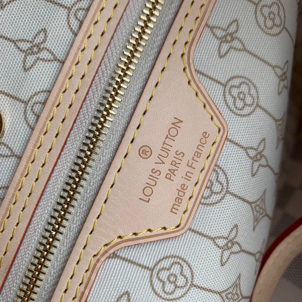 Louis Vuitton N40471 Neverfull MM Shoulder Bag Damier Azur