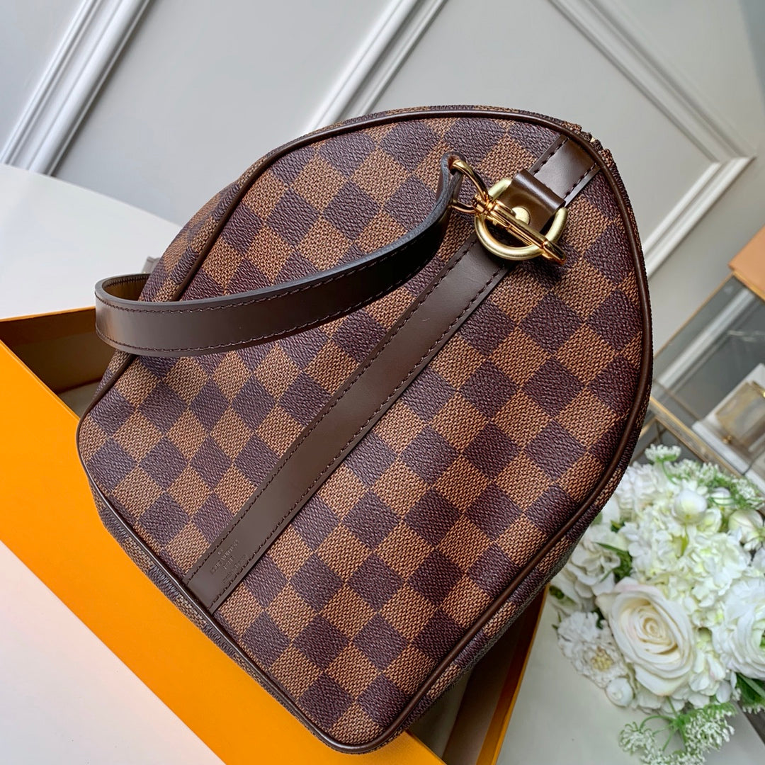 Louis Vuitton N41366 Speedy Bandoulière 35 Damier Ebene Canvas