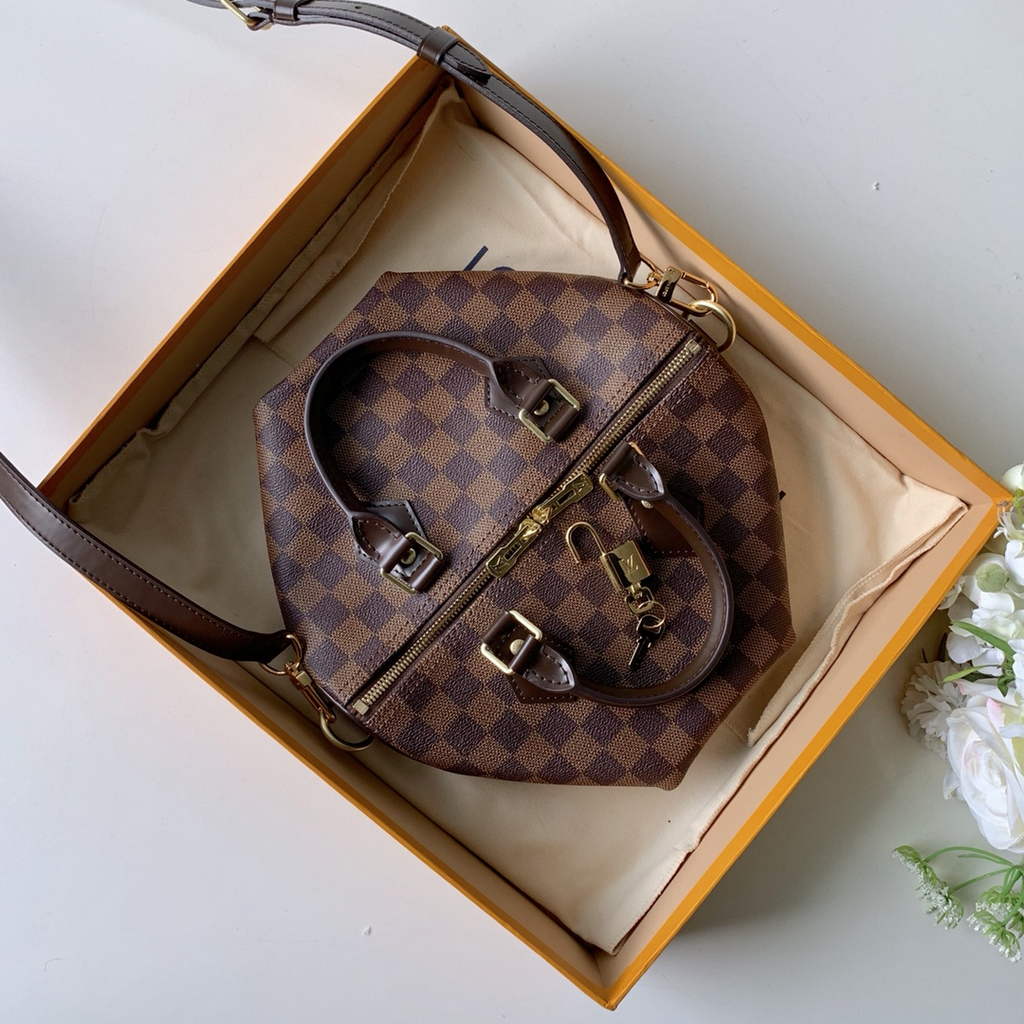 Louis Vuitton N41368 Speedy Bandoulière 25 Damier Ebene canvas