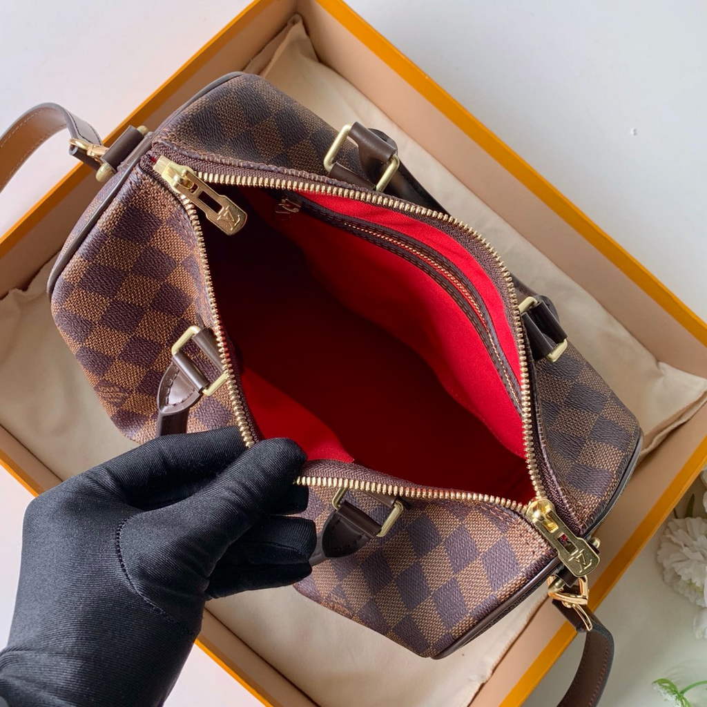 Louis Vuitton N41368 Speedy Bandoulière 25 Damier Ebene canvas