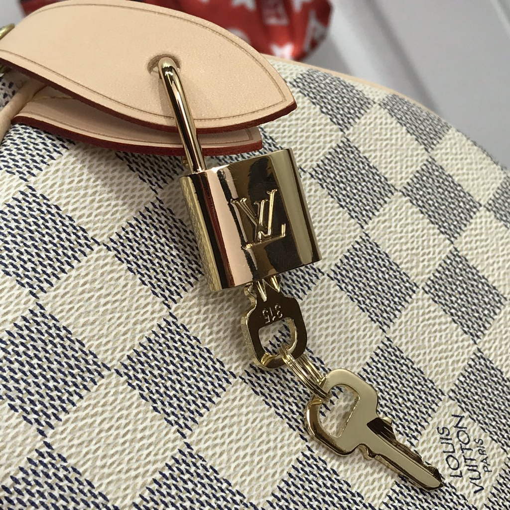 Louis Vuitton N41370 Speedy 30 Damier Azur canvas